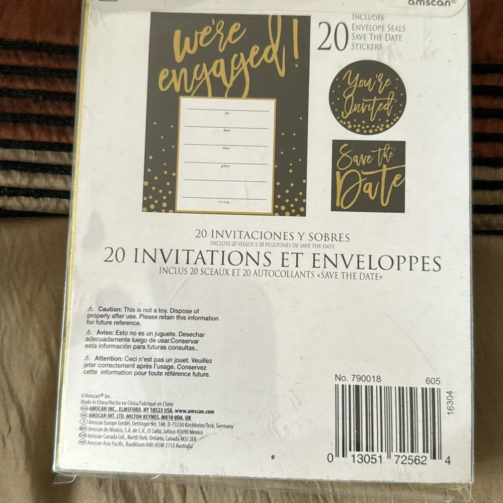 Invitations& Envelopes, NEW, We’re Engaged!